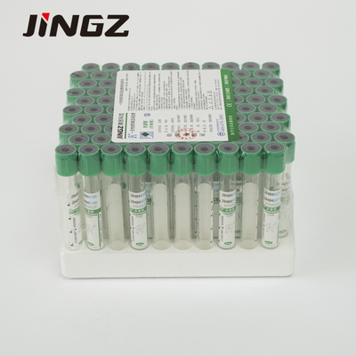 13*75mm Green Top Lithium Heparin Tube 4 Ml Blood Tubes For Biochemical Tests