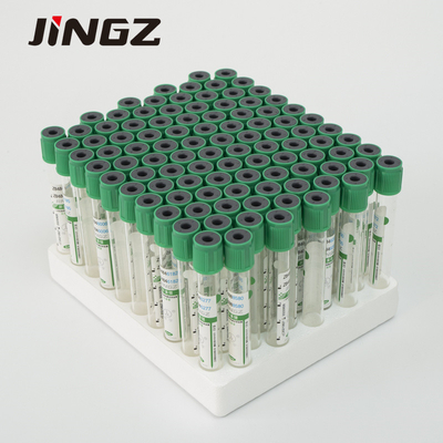 Green Lithium Heparin Tube Blood Sampling Tube Vacuum Tube For Single Use