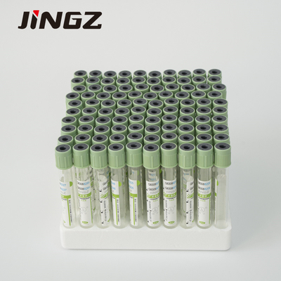 Light Green Vacuum 2ml 3ml 4ml Glass Pet Blood Collection Tube