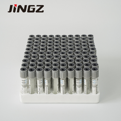 2ml PET Gray Sodium Fluoride In Blood Collection Tubes Anticoagulant 13*75mm