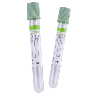 Clinic Sodium Heparin Blood Collection Tubes 2-10ml Green Cap Blood Tube