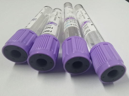 Single Use K2 EDTA Vacuum Purple Top Lab Tube 13×75mm Size