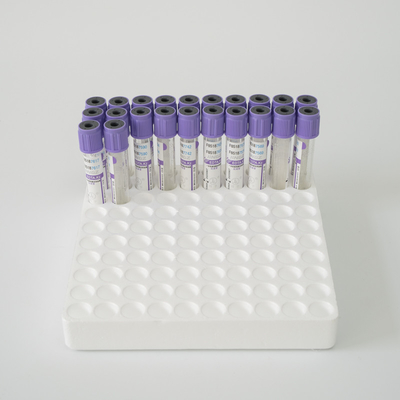 2ml K2 EDTA Vial Glass Plastic Purple Top Blood Collection Tube CE Mark