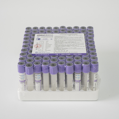 Singel Use 3ml K3 EDTA Blood Collection Tube Purple Blood Vial