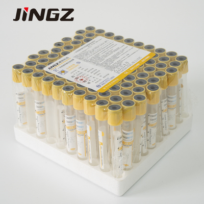 Medical Gel And Clot Activator Golden Blood Sampling Tubes With CE 2ml-10ml