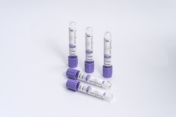 Purple Cap Vacuum K3 EDTA Blood Collection Tube Radiation Sterilization