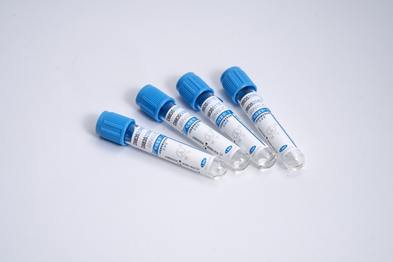 CE Approved Blue Sodium Citrate Coagulation Tube Blue Top Glass /pet