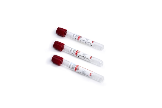 CE Approved Red Top No Additive Plain Tube Vacuum Blood Sample Collection Tube According Vacuum
