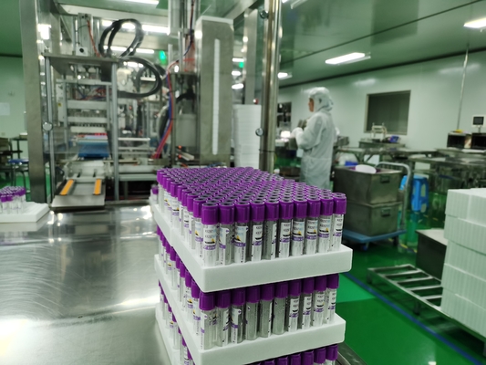 Purple Cap Vacuum K3 EDTA Blood Collection Tube Radiation Sterilization