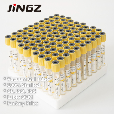 8ml Glass Clot Activator Vial  16*100mm Serum Separator Clot Activator Tube