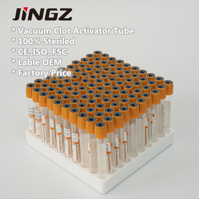 Red Top Coagulant Clot Activator Blood Sample Collection Tube 2ml-6ml