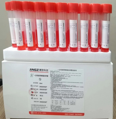 PP 5ml-10ml Virus Sampling Kit Vtm Sampling Tube With 2pcs Flocked Swab