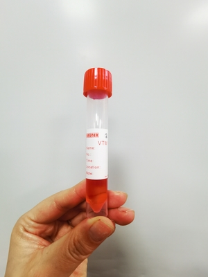 Red Cap 10ml Specimen Swab Transport Tube With 3ml Solution