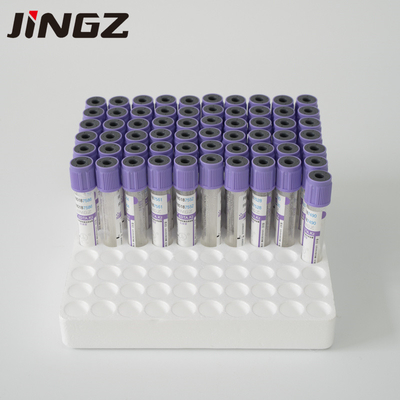 Purple Top K2 EDTA Tube Vacuum Blood Collection Bottles 2-10ml Glass Plastic