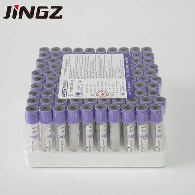 Glass Plastic K3 EDTA Blood Collection Tube 2ml-10ml Adhesive Label Type