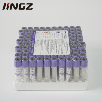 Disposable Plastic Coagulant K3 EDTA Blood Collection Tube With Needle