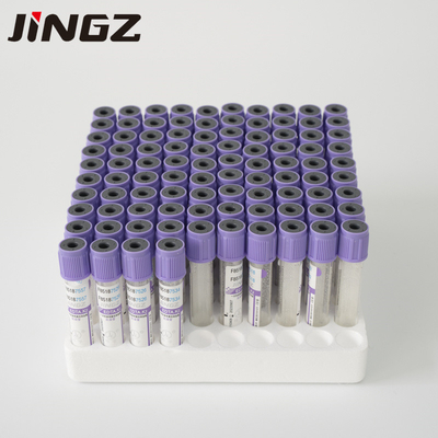 Glass Plastic Vacuum Edta K3 Purple Top Vacuum Tube 2ml 13*75mm