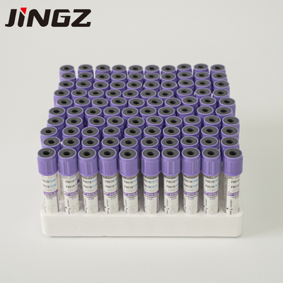 5-7ml Coagulant K3 EDTA Blood Collection Tube Lavender Top 100pcs/Tray