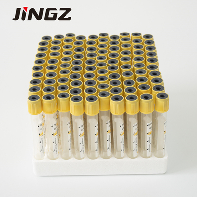 Glass PET Yellow Top Serum Separator Tube 5 Ml SST Tube For Hospital