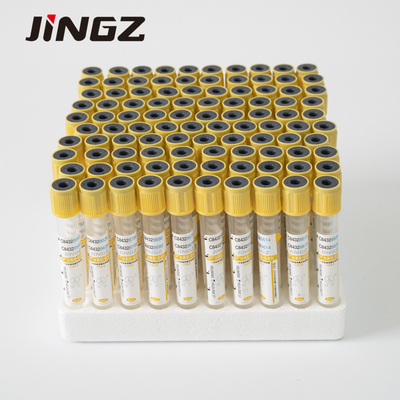 Yellow Cap Vacuum 6ml Gel Clot Activator Tube 13*100mm Single Use