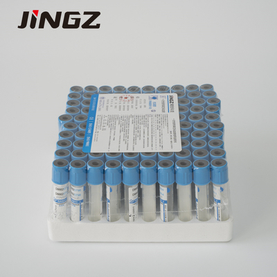 JINGZ Blue Buffered Sodium Citrate Tubes 10 Ml For Medical Examination