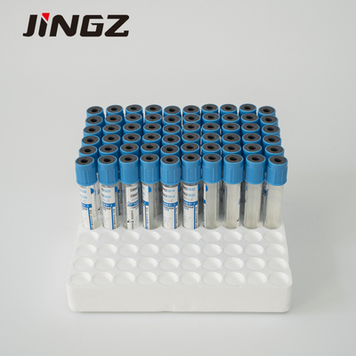 JINGZ Blue Buffered Sodium Citrate Tubes 10 Ml For Medical Examination