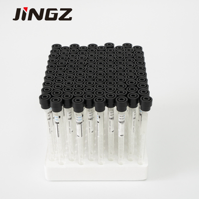 CE Black Sodium Citrate Test Tube 8*120mm Vacuum Glass Bottles