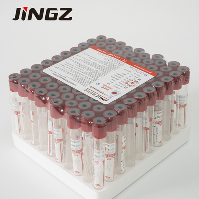 Plain No Addictive Blood Sample Collection Tube Red Cap 2-10ml