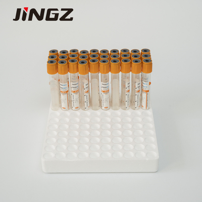 2-10ml Blood Specimen Collection Tubes Serum Clot Actiavtor Orange Vacuum