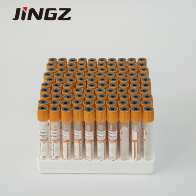 Biochemistry Test Blood Sample Collection Tube Orange Top Vacuum Tube