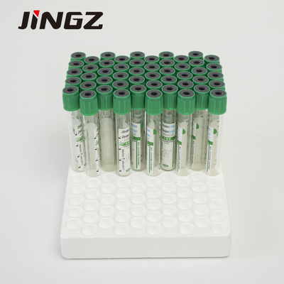 Green Lithium Heparin Tube Blood Sampling Tube Vacuum Tube For Single Use