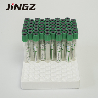 13*75mm Green Top Lithium Heparin Tube 4 Ml Blood Tubes For Biochemical Tests