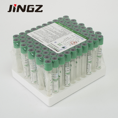 Green Lithium Heparin Blood Sample Collection Tube Vacuum Test Tube 2-10ml