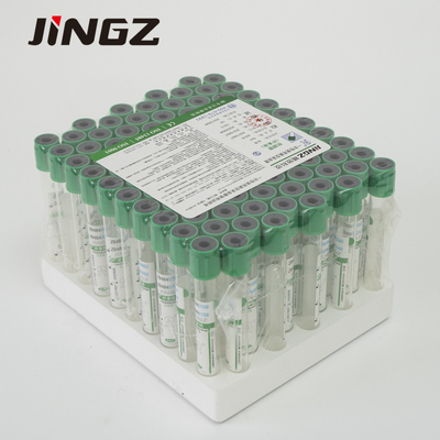 Single Use 2ml-10ml Dark Green Lithium Heparin Tube Blood Sample Collection Bottle