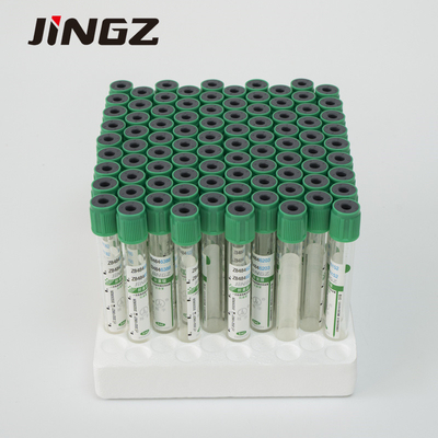 Green Lithium Heparin Blood Sample Collection Tube Vacuum Test Tube 2-10ml