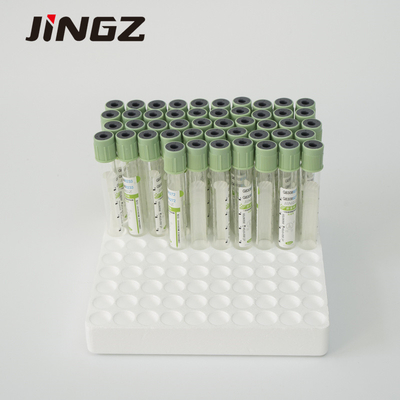 Plastic Blood Sample Collection Tube 13×75mm 4ml Sodium Heparin Vacuum