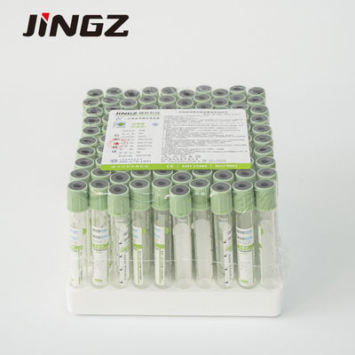 Light Green Sodium Heparin Tube Vacuum Blood Sample Collection Tube 2-10ml