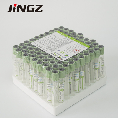 Light Green Vacuum 2ml 3ml 4ml Glass Pet Blood Collection Tube