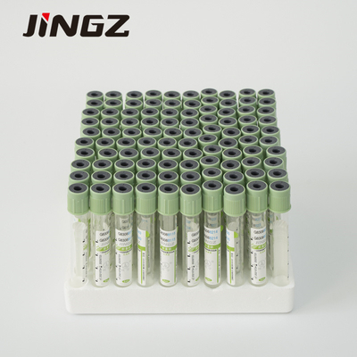 Plastic Blood Sample Collection Tube 13×75mm 4ml Sodium Heparin Vacuum
