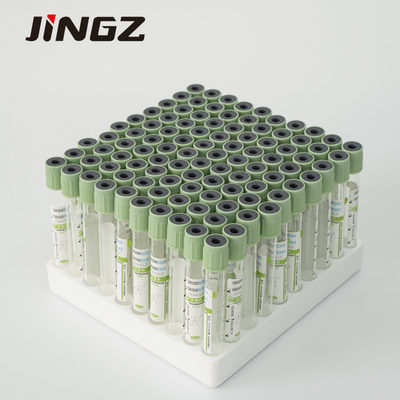 Plastic Blood Sample Collection Tube 13×75mm 4ml Sodium Heparin Vacuum