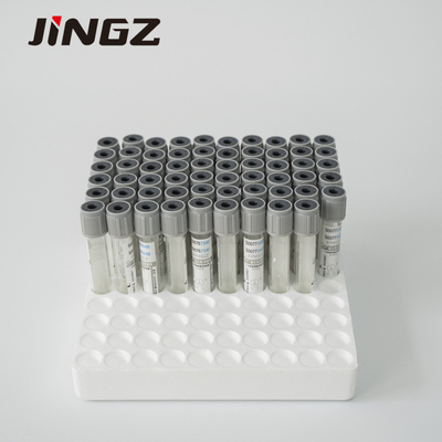 Sodium Fluoride Tube Gray Cap 2-10ml Glass Or Plastic Blood Sample Collection Tube For Sugar Detection