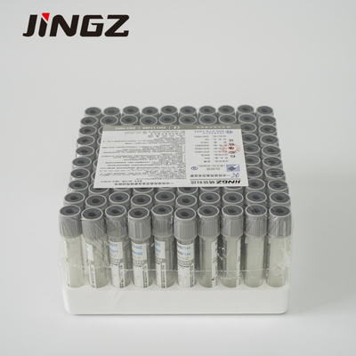 Sodium Fluoride Tube Gray Cap 2-10ml Glass Or Plastic Blood Sample Collection Tube For Sugar Detection
