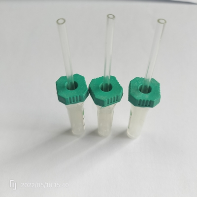 8*45mm Lithium Heparin Mini Tubes Green Micro Non Vacuum Tube With Pipe