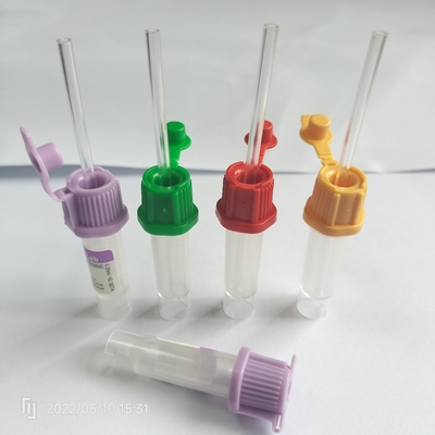 8*45mm Lithium Heparin Mini Tubes Green Micro Non Vacuum Tube With Pipe