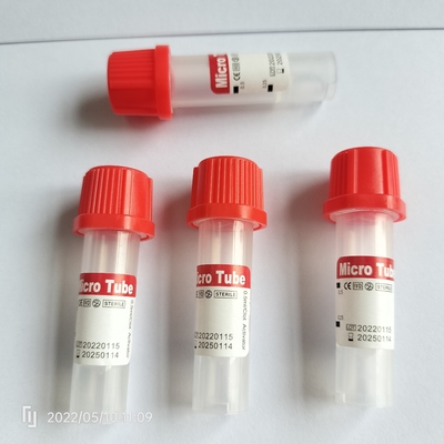 No Additive Red  mini tube 0.5ml Pediatric Blood Collection Tube