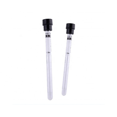 Glass 3.8% Black Sodium Citrate Tube 8*120mm Long ESR Sample Vial