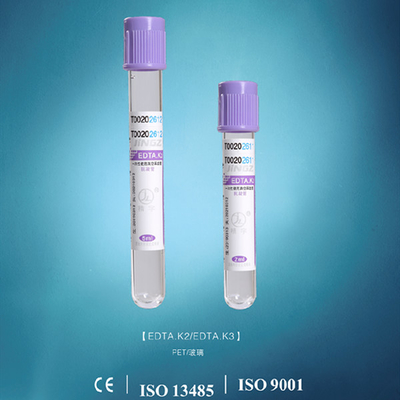 CE Approved K2 EDTA Tube Disposable Vacuum Blood Collection Tube 13*75mm