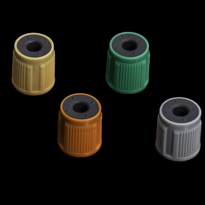 Colored Vacuum Blood Collection Tube Parts 13mm 16mm Tube Caps