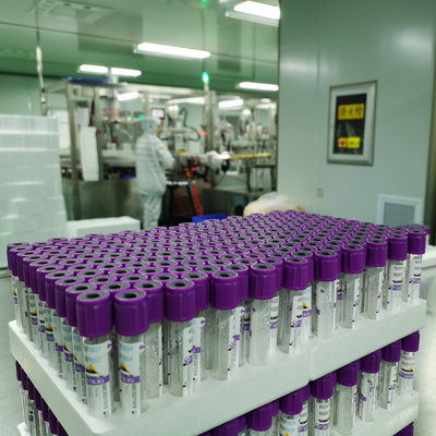 Anticoagulant EDTA K2 Vacuum EDTA Vacuum Blood Collection Tubes 13*100mm