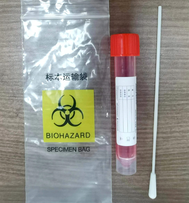 PP 5ml-10ml Virus Sampling Kit Vtm Sampling Tube With 2pcs Flocked Swab
